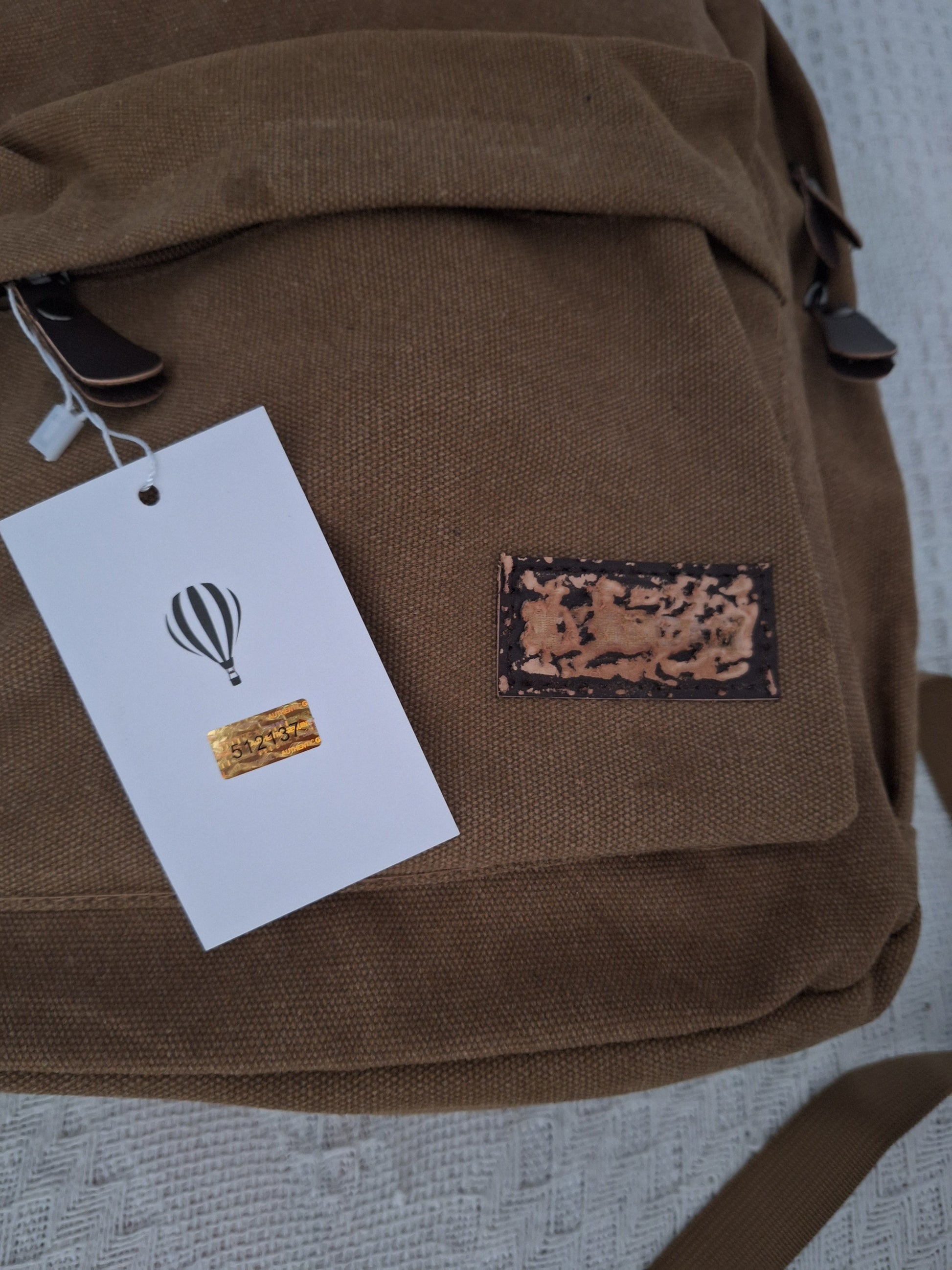 Mill The Sky: Lets-GO rustic and distressed heavy duty nylon backpack in STONEWASHED KHARKI My Store