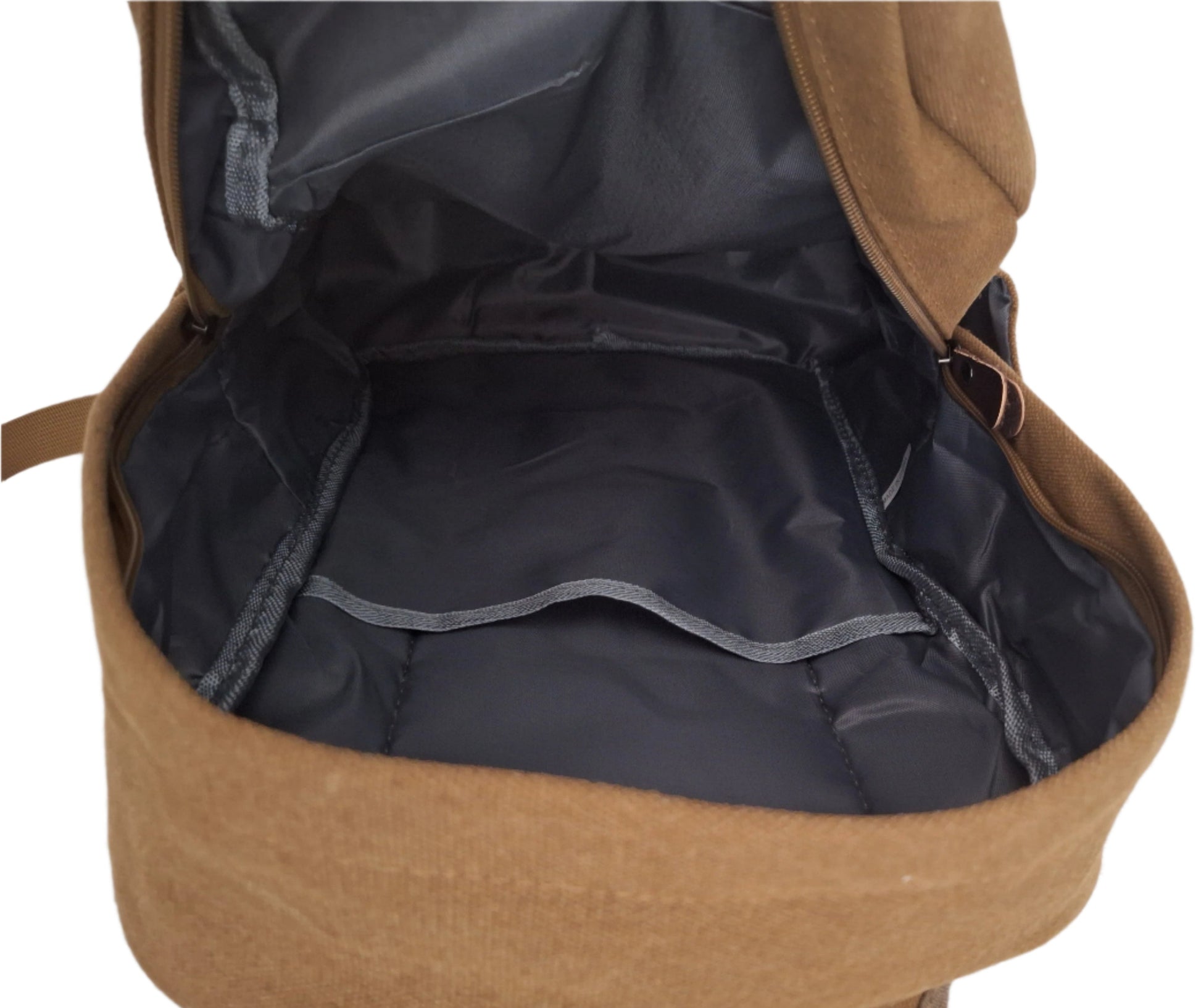 Mill The Sky: Lets-GO rustic and distressed heavy duty nylon backpack in STONEWASHED KHARKI My Store