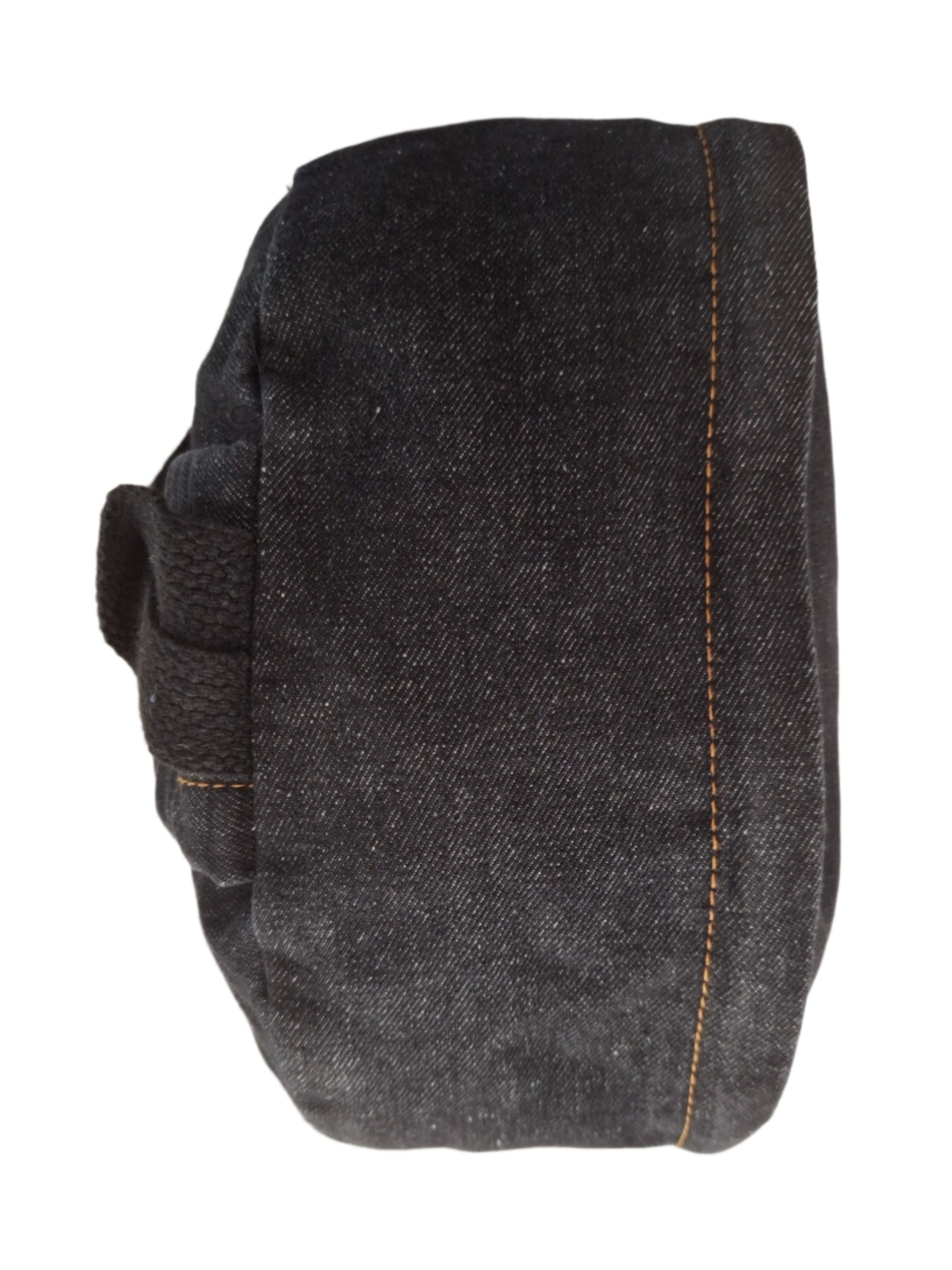 Mill The Sky: Down-TOWN Stonewashed DARK GREY Denim lightweight roll-up backpack. My Store