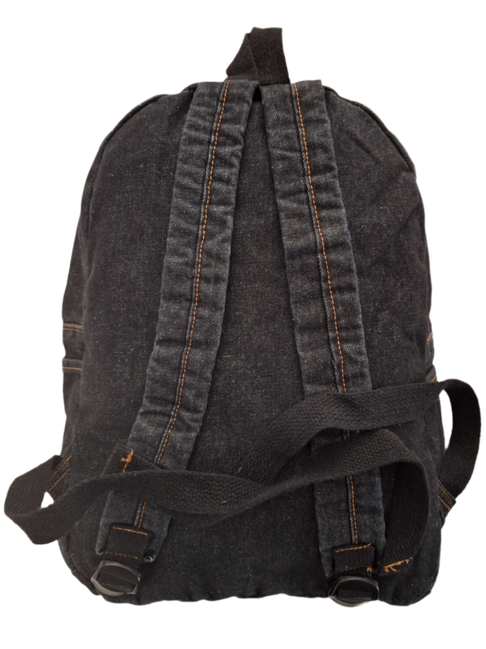 Mill The Sky: Down-TOWN Stonewashed DARK GREY Denim lightweight roll-up backpack. My Store