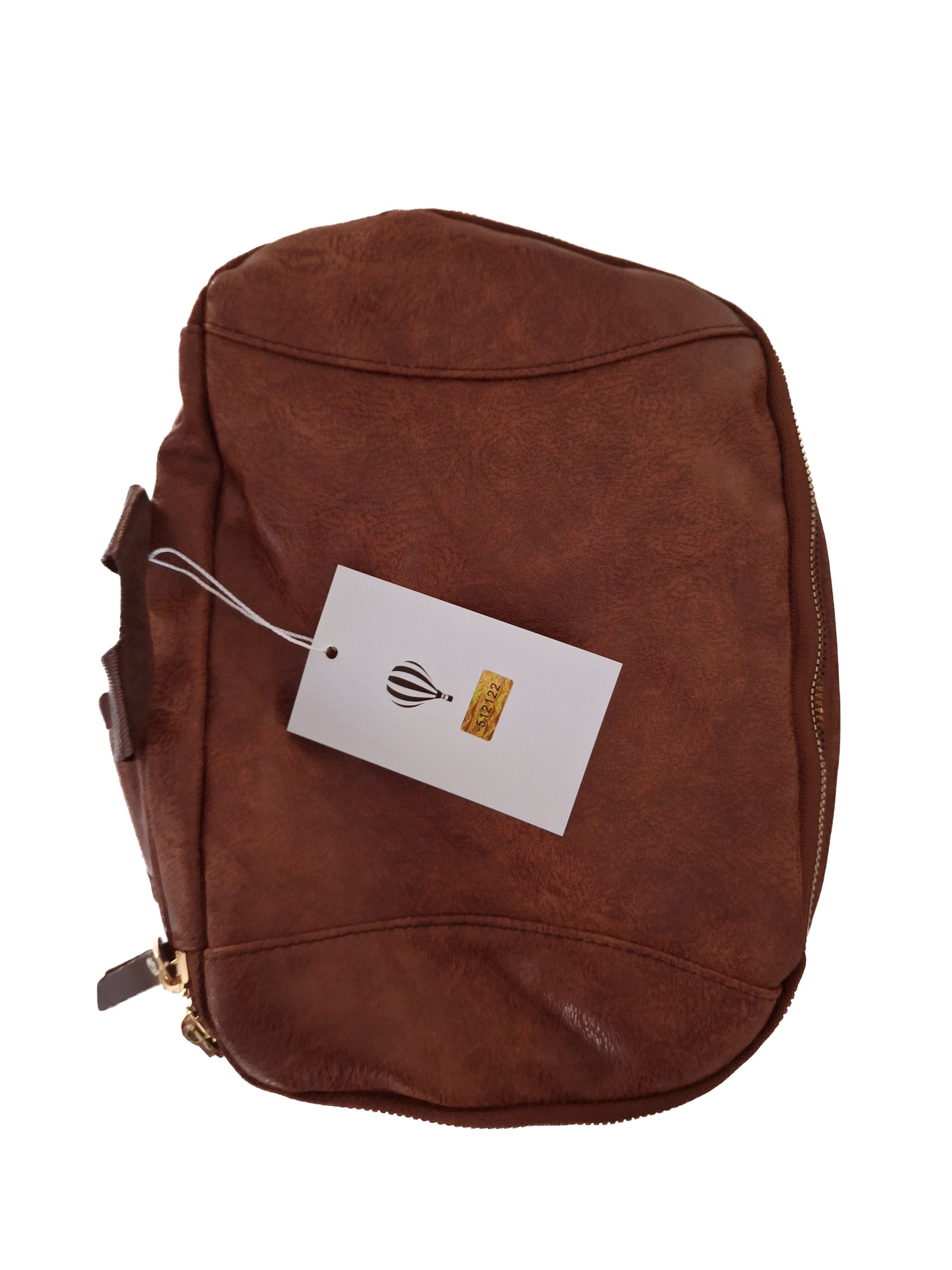 Mill The Sky: Big-TALLER Large Distressed Faux Leather Hiking & Travel Backpack. WASHED RUSTED TAN. Extra Large Tall 50cm Capacity Format Mill The Sky