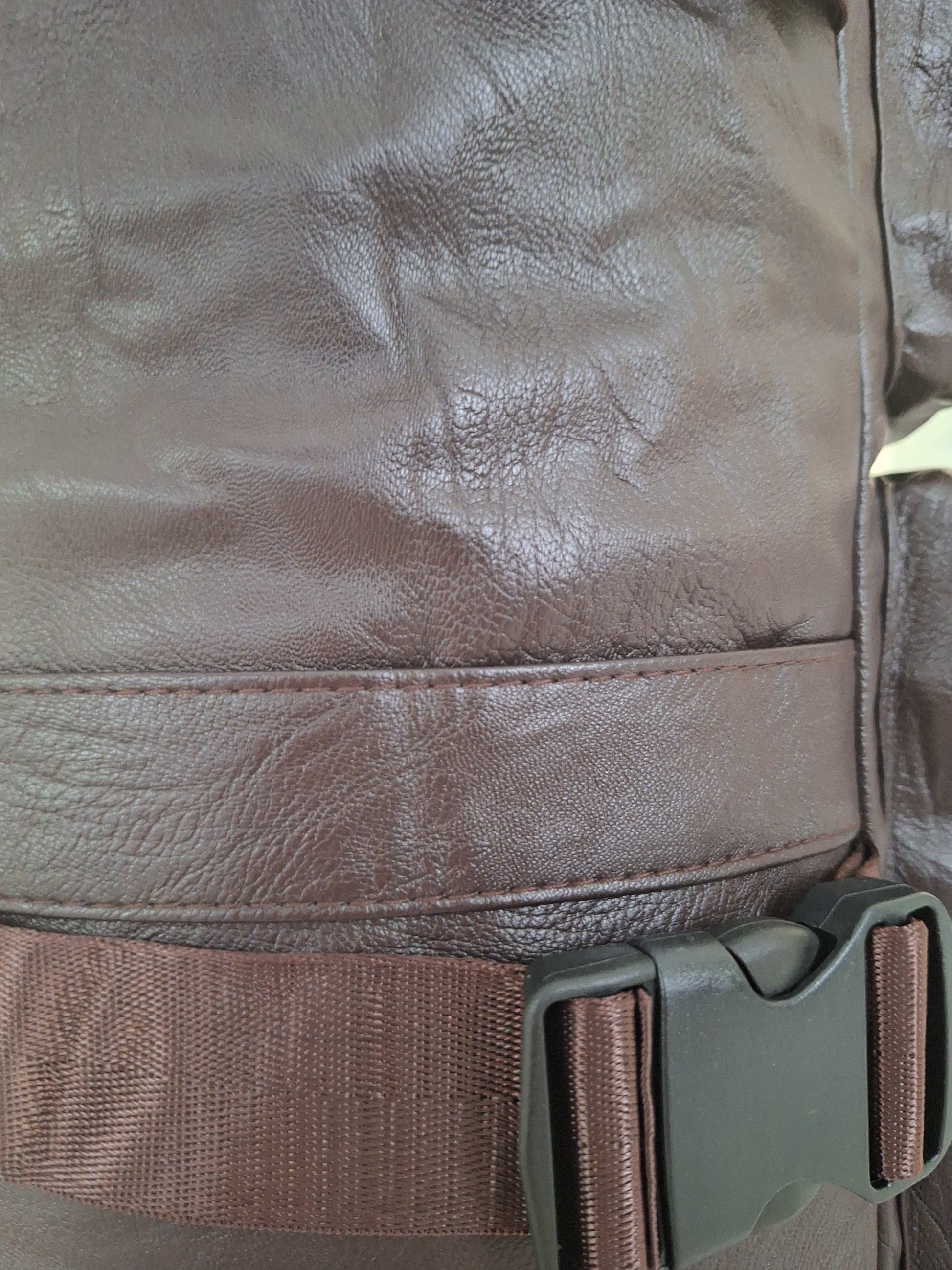 Mill The Sky: Show-SIDE Multi-Format Faux Leather Backpack & Duffel Bag. DARK BROWN. Handmade. Side Loaded. Mill The Sky