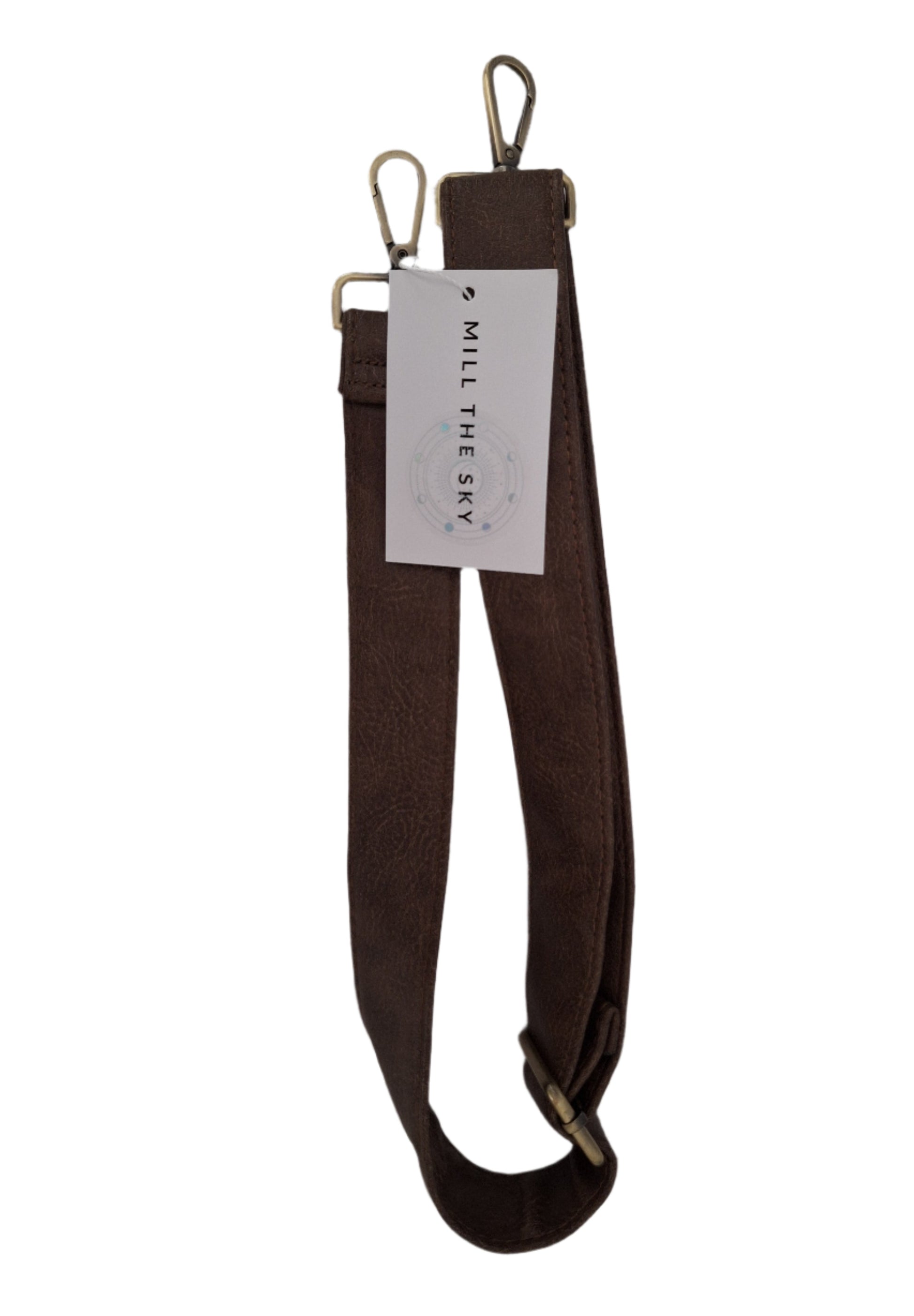 Mill The Sky: Super-MOOCH Large Rustic Tough Faux Leather World Travel Backpack. WASHED MOCCA BROWN. Distressed. Handmade. Mill The Sky