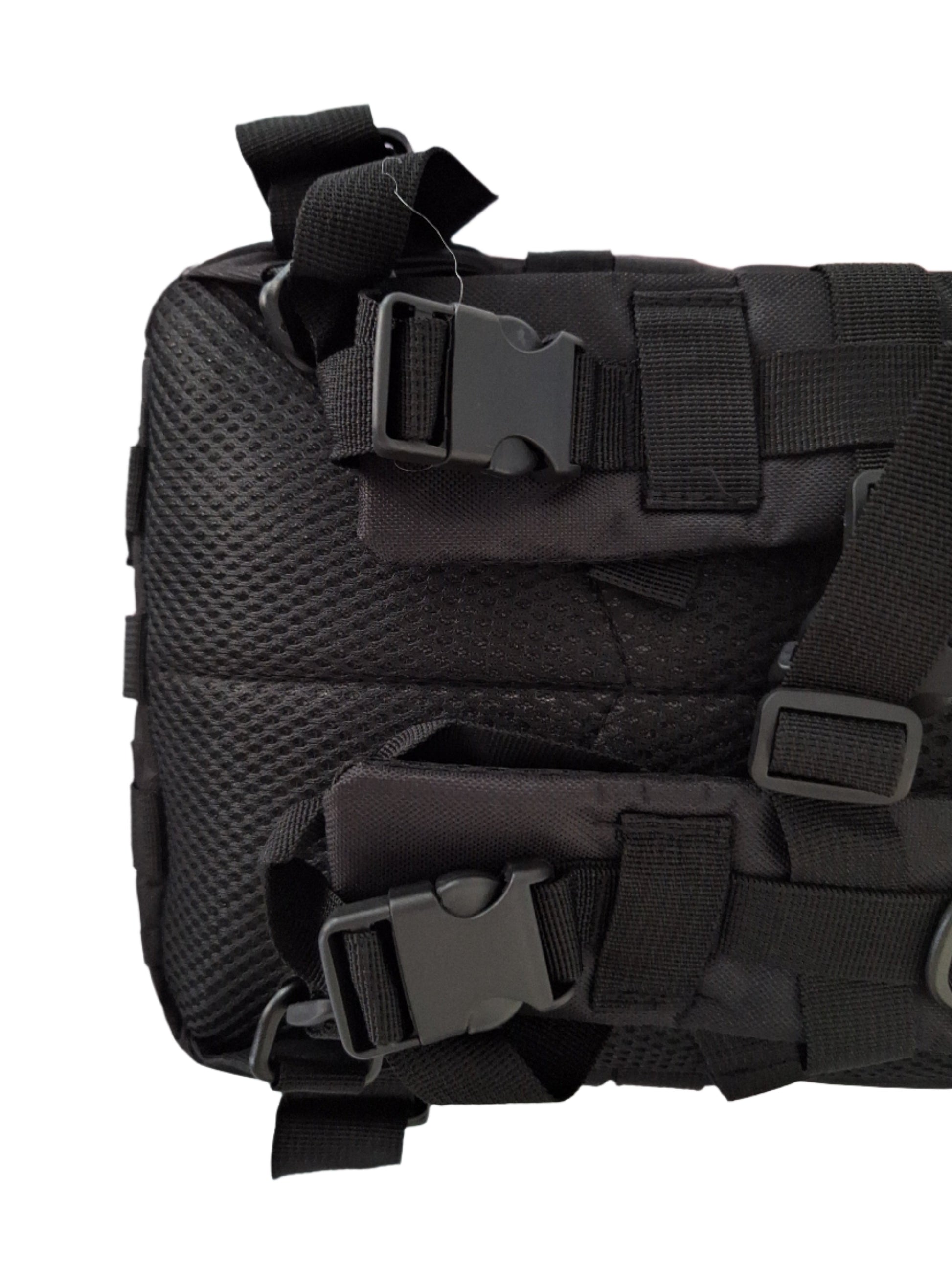 Mill The Sky: Go-TREKmini Heavy Duty Mult-Storage Adjustable Fit Hiking Backpack. JET BLACK Mill The Sky