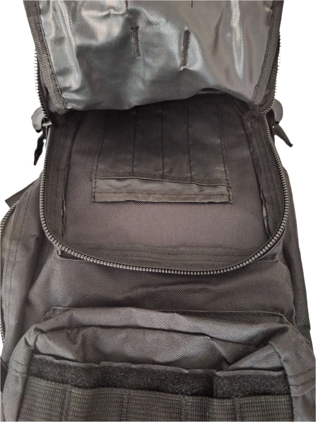 Mill The Sky: Go-TREKmini Heavy Duty Mult-Storage Adjustable Fit Hiking Backpack. JET BLACK Mill The Sky
