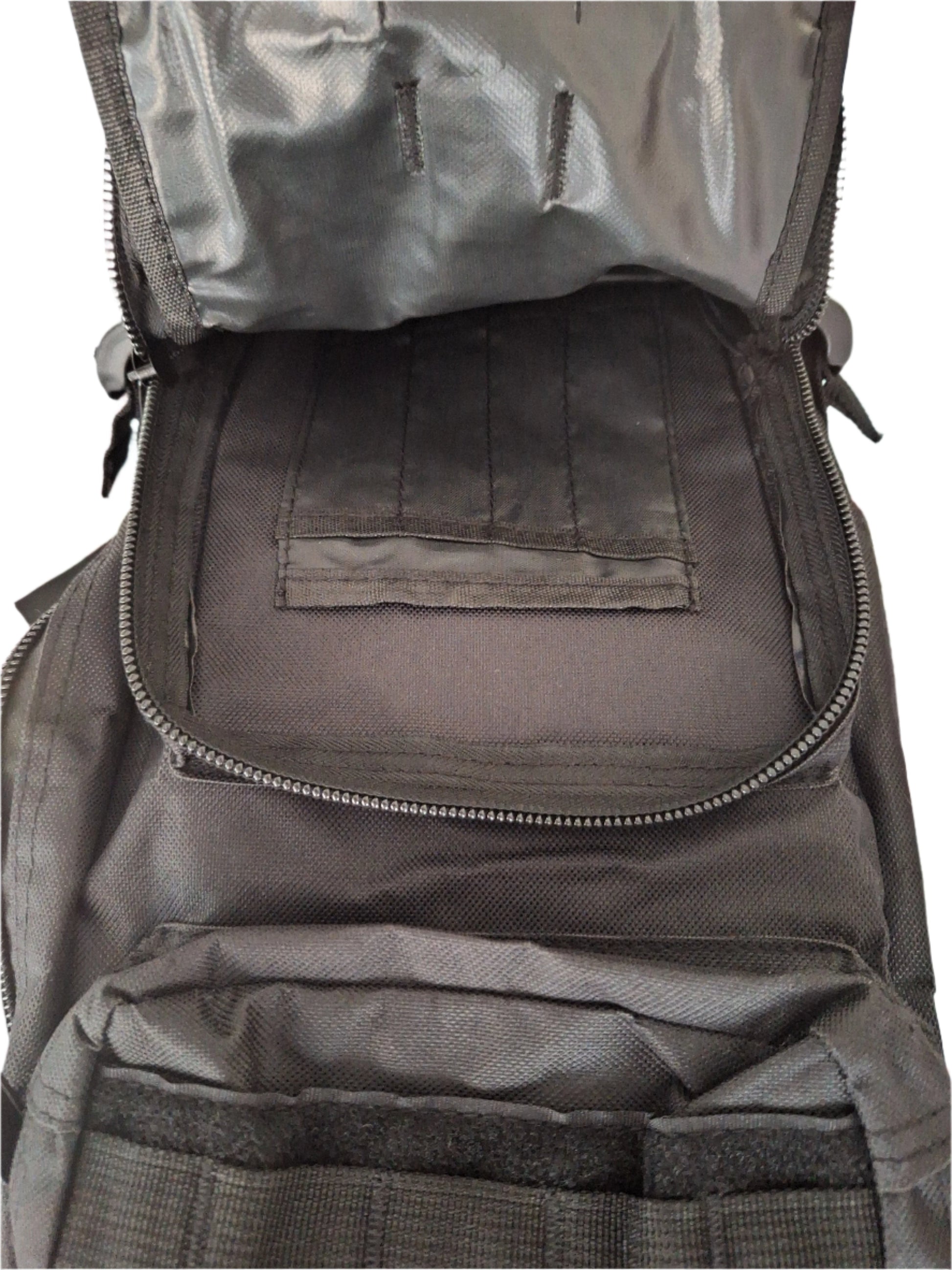 Mill The Sky: Go-TREKmini Heavy Duty Mult-Storage Adjustable Fit Hiking Backpack. JET BLACK Mill The Sky
