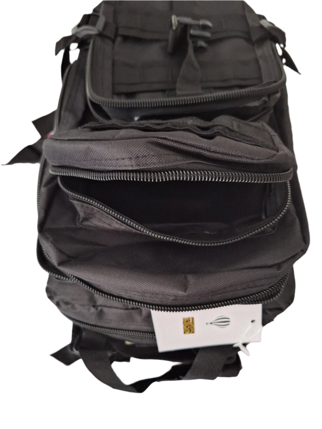 Mill The Sky: Go-TREKmini Heavy Duty Mult-Storage Adjustable Fit Hiking Backpack. JET BLACK Mill The Sky