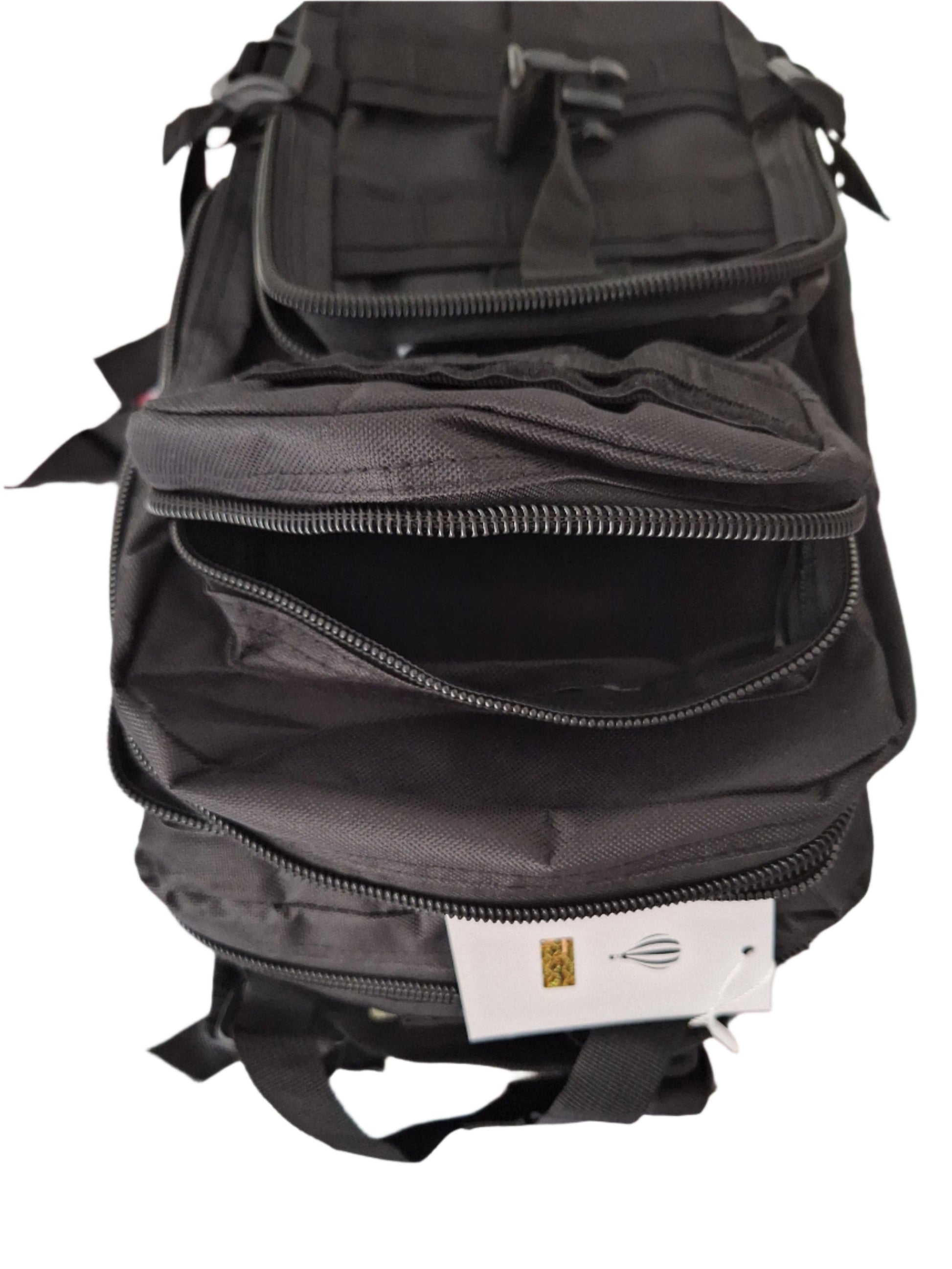 Mill The Sky: Go-TREKmini Heavy Duty Mult-Storage Adjustable Fit Hiking Backpack. JET BLACK Mill The Sky