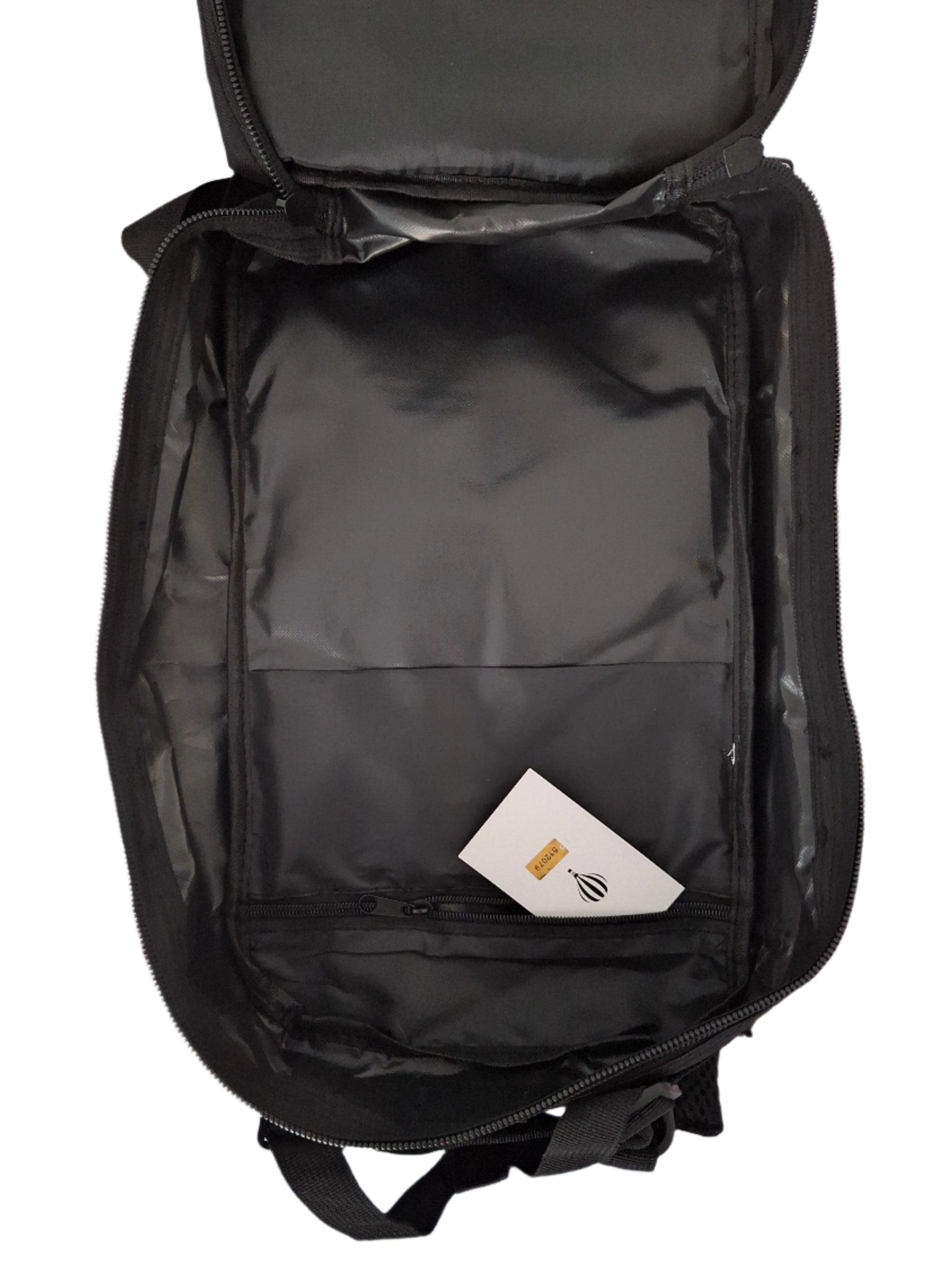 Mill The Sky: Go-TREKmini Heavy Duty Mult-Storage Adjustable Fit Hiking Backpack. JET BLACK Mill The Sky