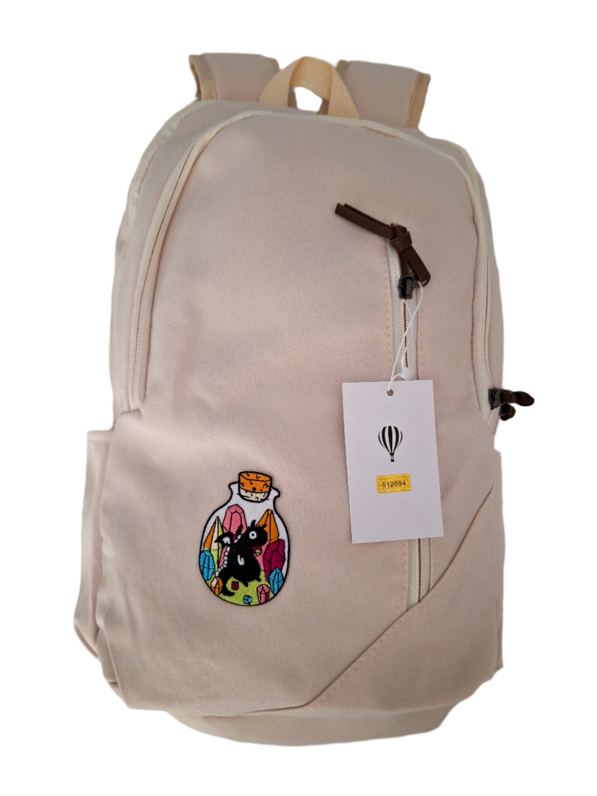 Mill The Sky: Alchemy-DRAGON Unisex Stylish Padded Limited Run Themed Canvas Rucksack CREAM Mill The Sky