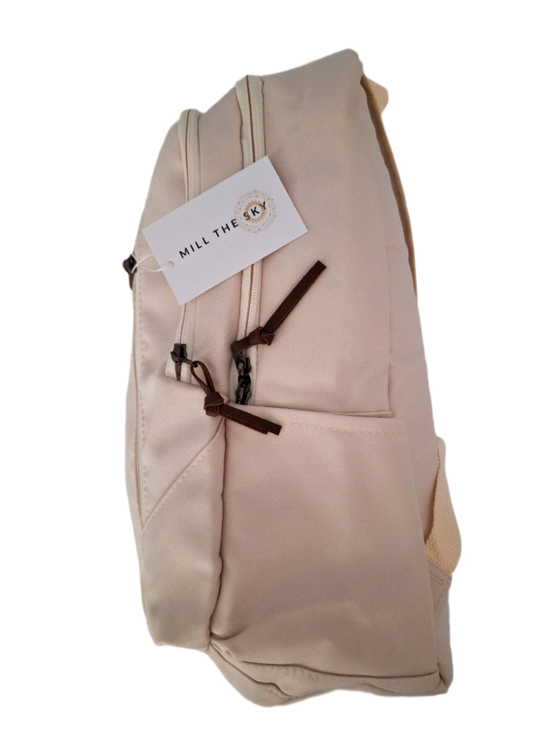 Mill The Sky: Alchemy-DRAGON Unisex Stylish Padded Limited Run Themed Canvas Rucksack CREAM Mill The Sky