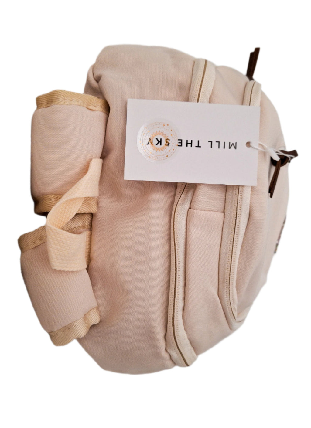 Mill The Sky: Alchemy-DRAGON Unisex Stylish Padded Limited Run Themed Canvas Rucksack CREAM Mill The Sky