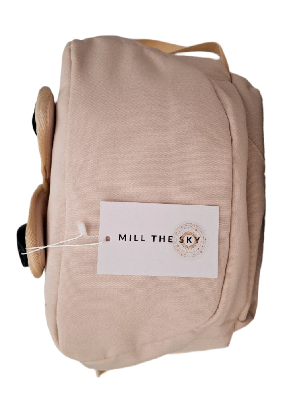 Mill The Sky: Alchemy-DRAGON Unisex Stylish Padded Limited Run Themed Canvas Rucksack CREAM Mill The Sky