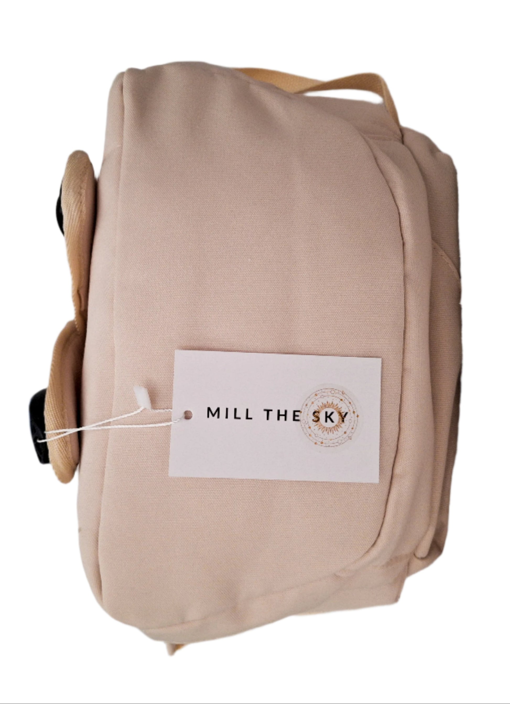 Mill The Sky: Alchemy-DRAGON Unisex Stylish Padded Limited Run Themed Canvas Rucksack CREAM Mill The Sky