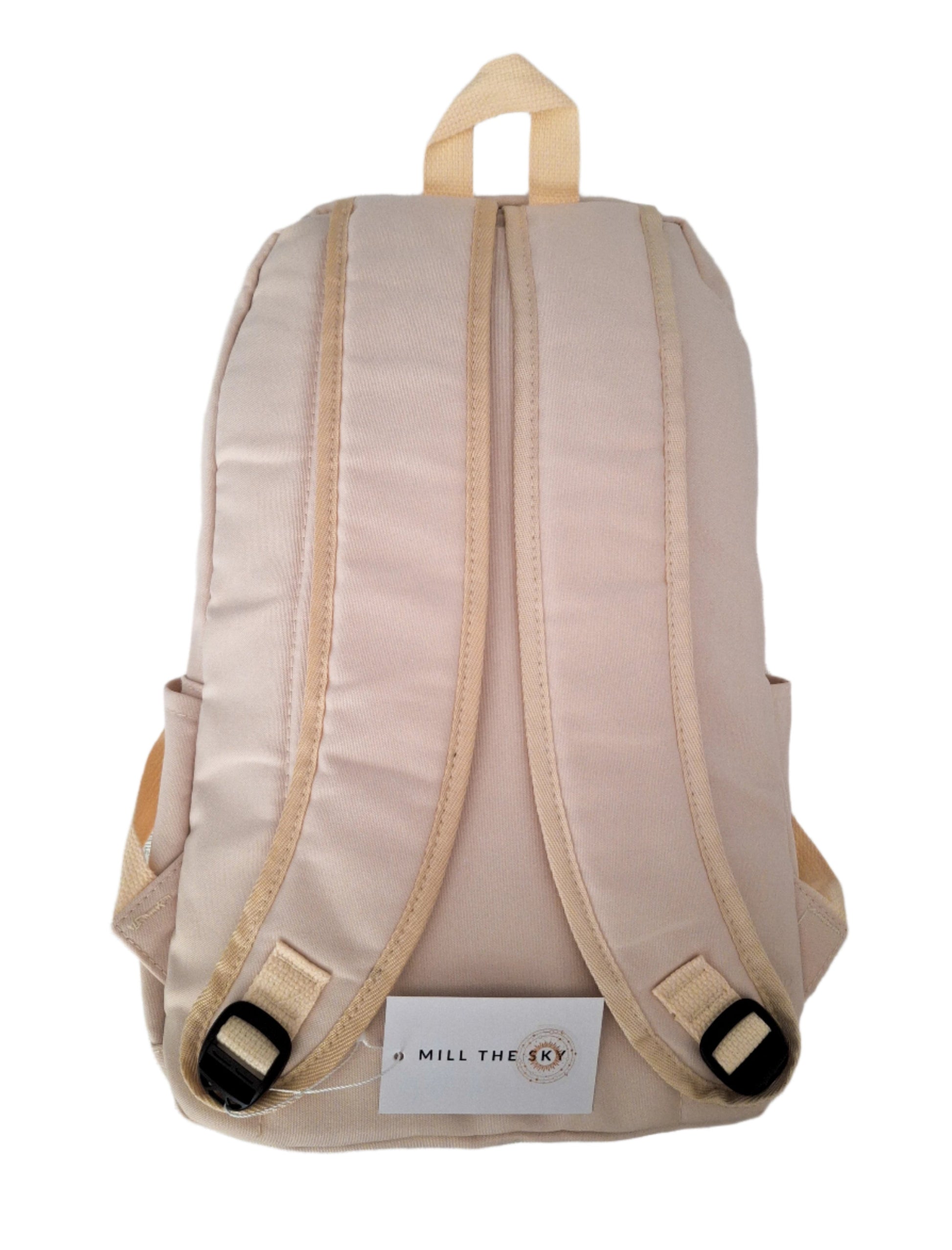 Mill The Sky: Alchemy-DRAGON Unisex Stylish Padded Limited Run Themed Canvas Rucksack CREAM Mill The Sky