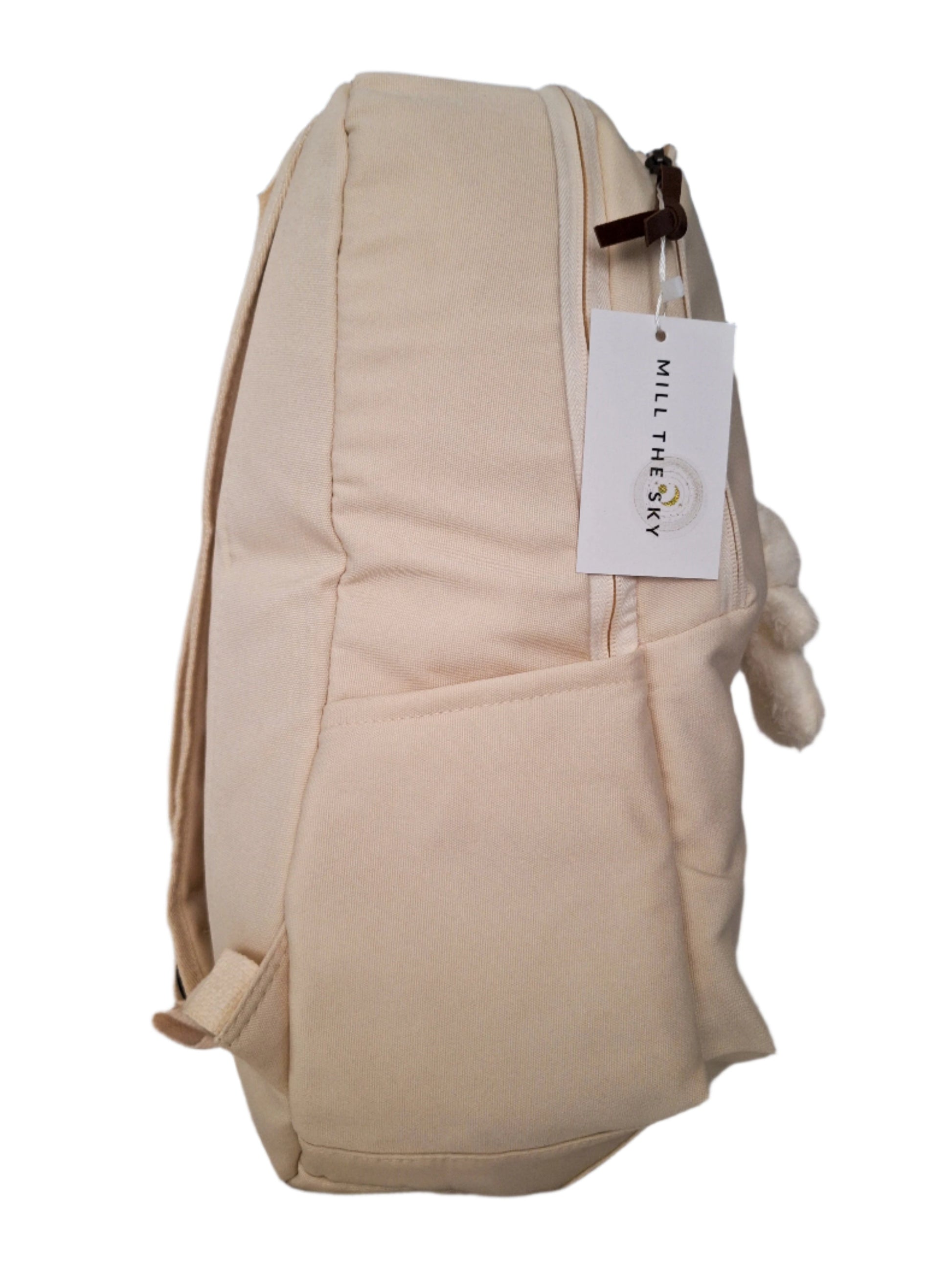 Mill The Sky: Aero-BEAR Unisex Stylish Padded Limited Run Themed Canvas Rucksack CREAM Mill The Sky