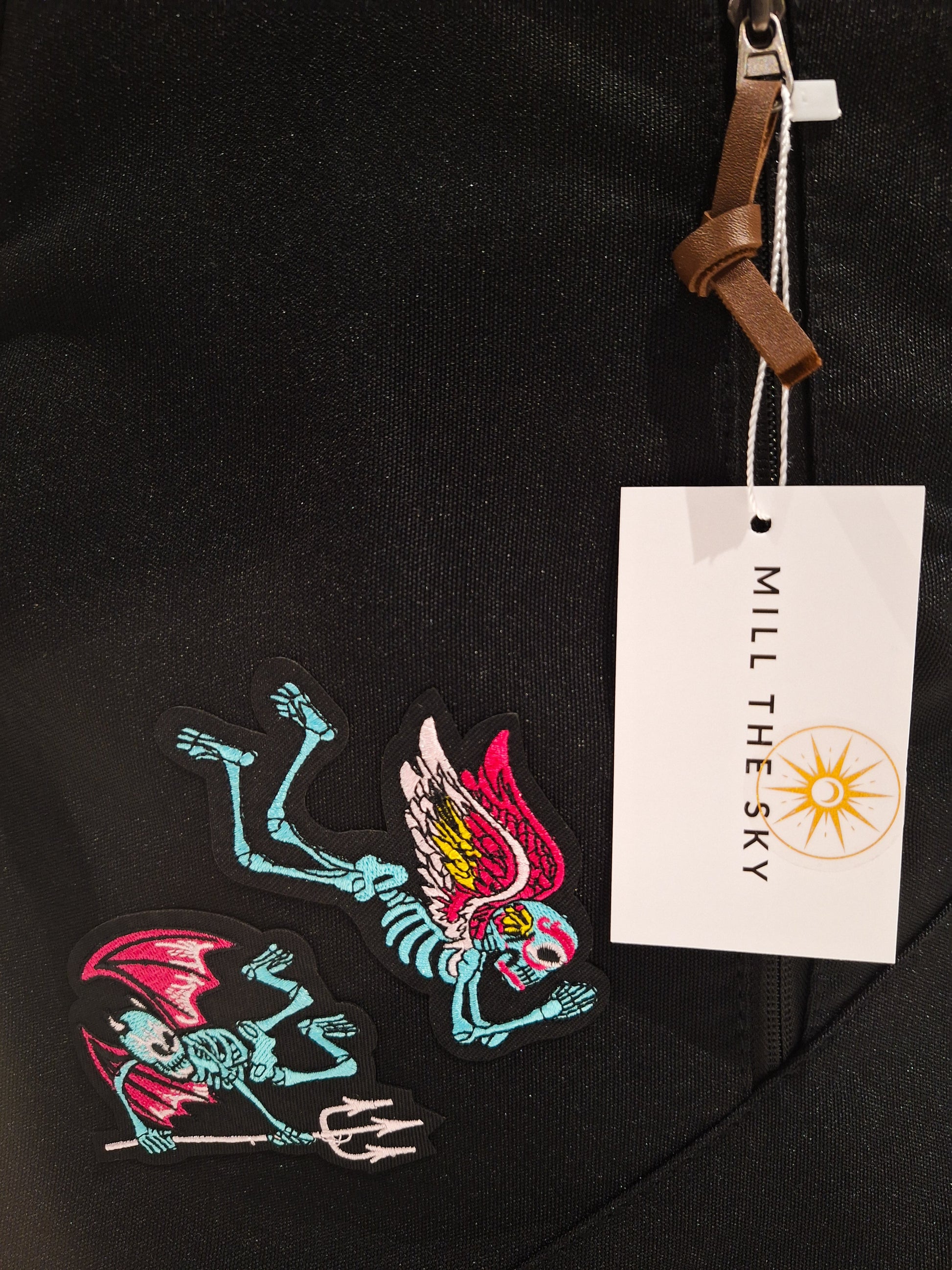 Mill The Sky: DEVILUXE Padded Artistic Vibrant Limited Run Themed Canvas Rucksack Backpack Mill The Sky