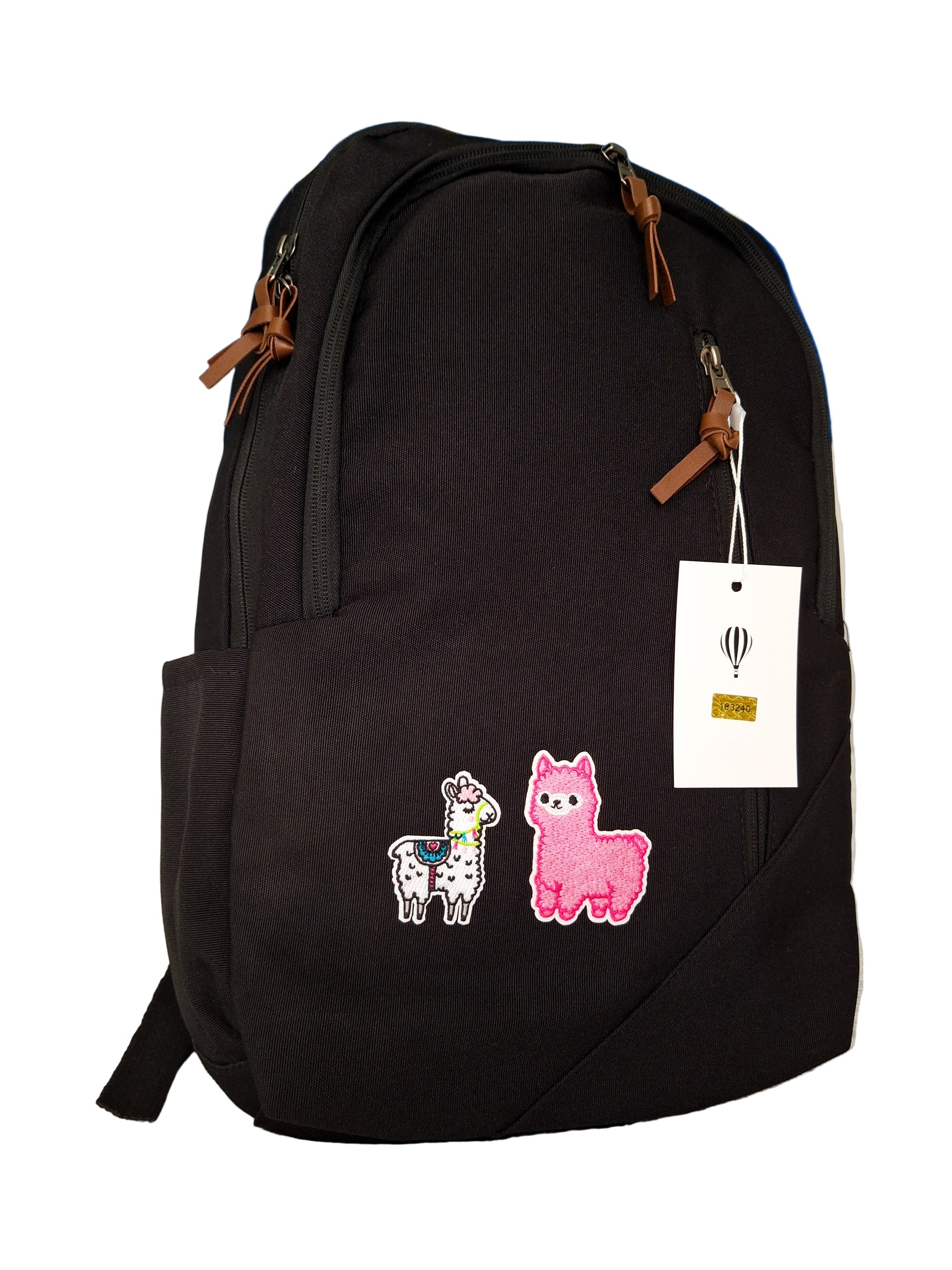 Mill The Sky: Llamalicious Padded Artistic Vibrant Canvas Rucksack Backpack For School Work Travel Mill The Sky