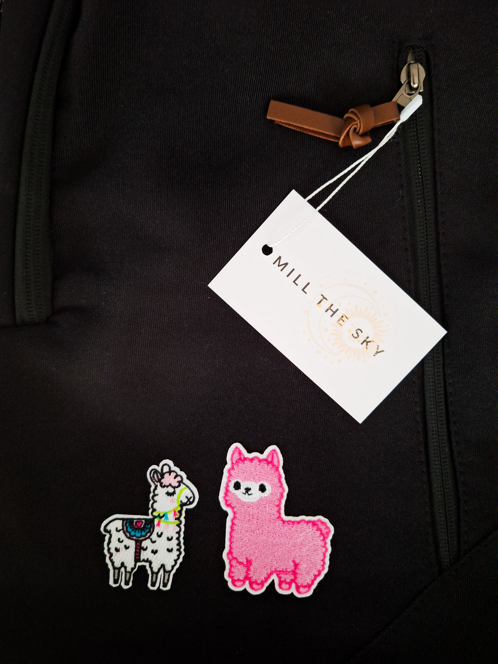 Mill The Sky: Llamalicious Padded Artistic Vibrant Canvas Rucksack Backpack For School Work Travel Mill The Sky