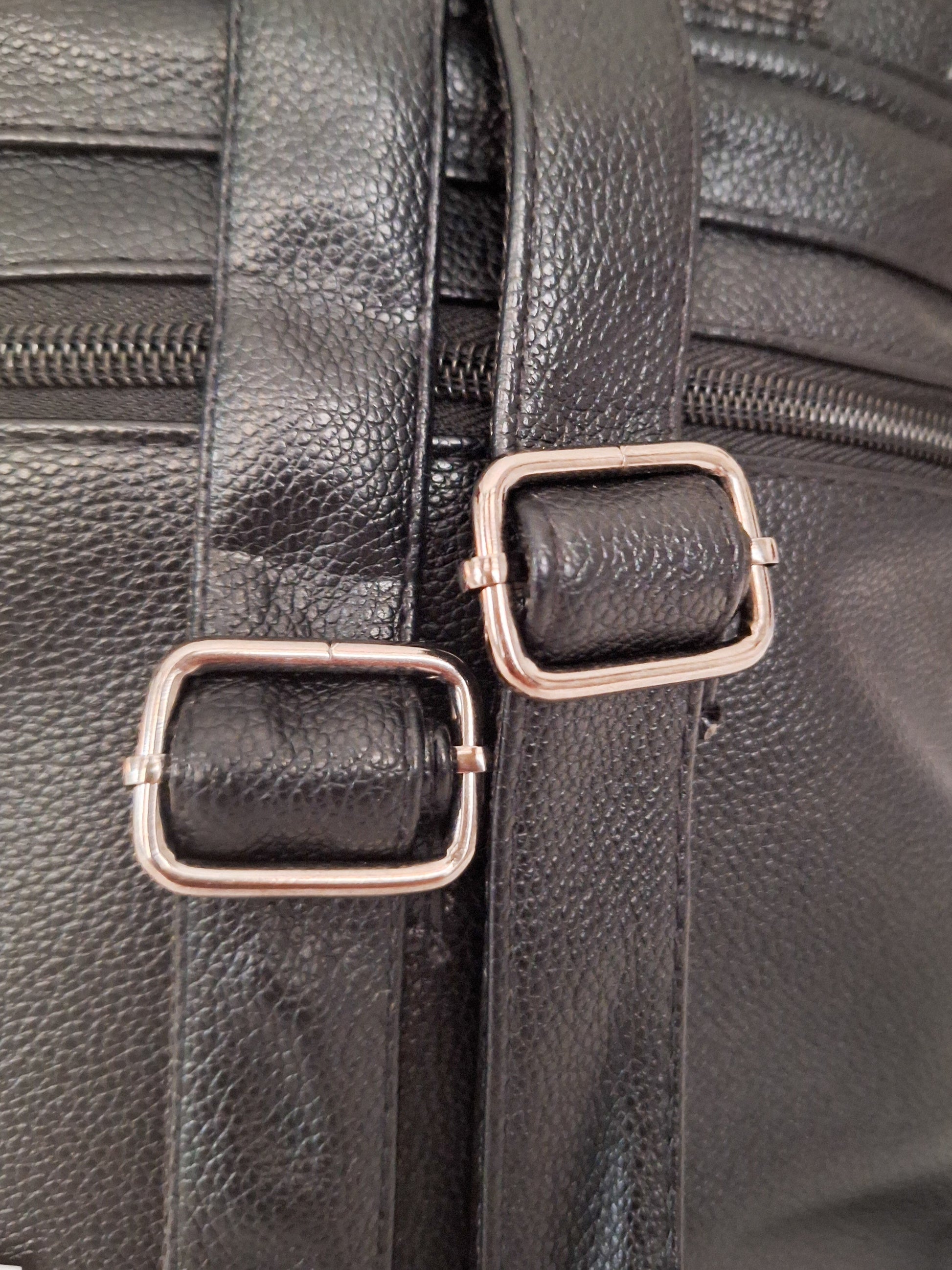 Mill The Sky: The-ONE Womens Faux Imitation Leather Mini Backpack Day Shoulder Bag. BLACK My Store