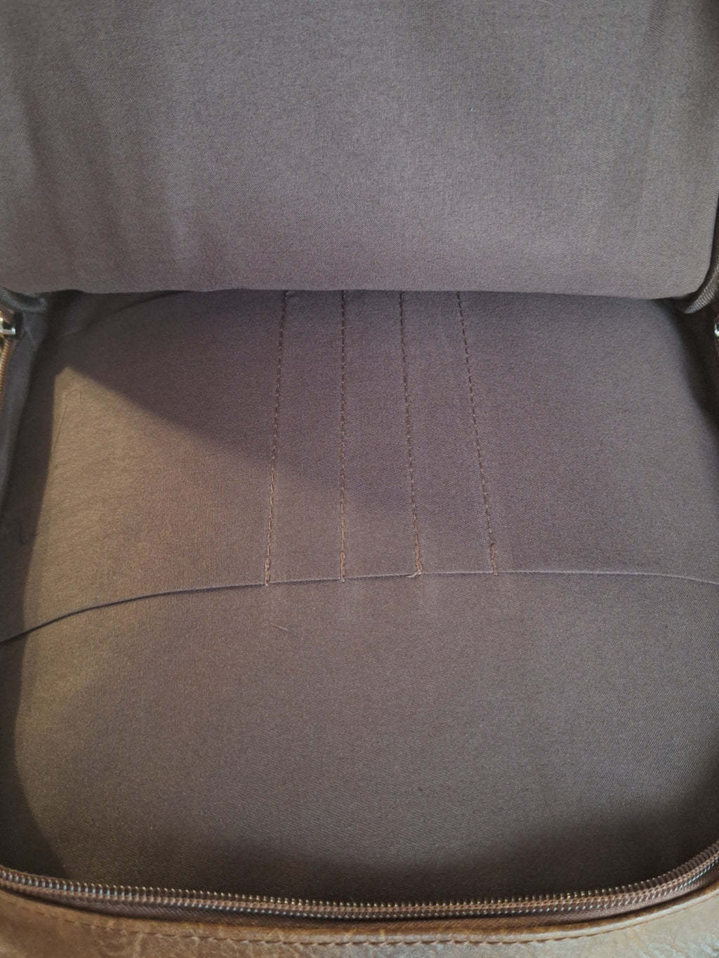 Mill The Sky: Super-MOOCH Large Rustic Tough Faux Leather World Travel Backpack. WASHED MOCCA BROWN. Distressed. Handmade (Copy) Mill The Sky