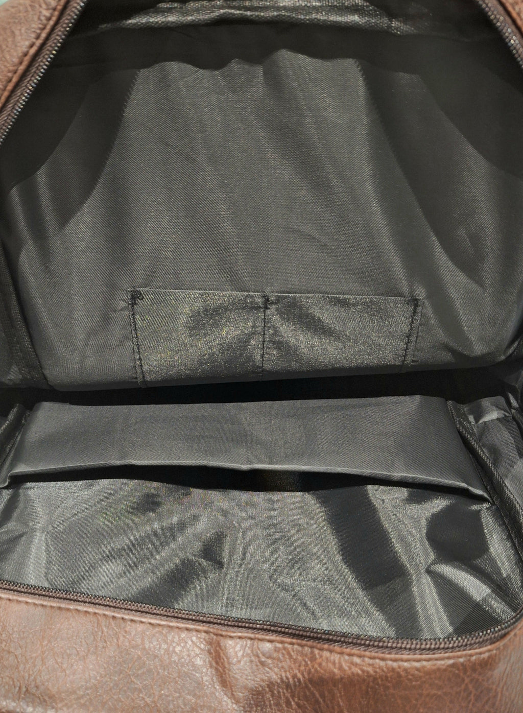 Mill The Sky: Travel-CUBE Heavy Duty Square Retro Vibe Faux Leather Backpack. DARK BROWN. Handcrafted My Store