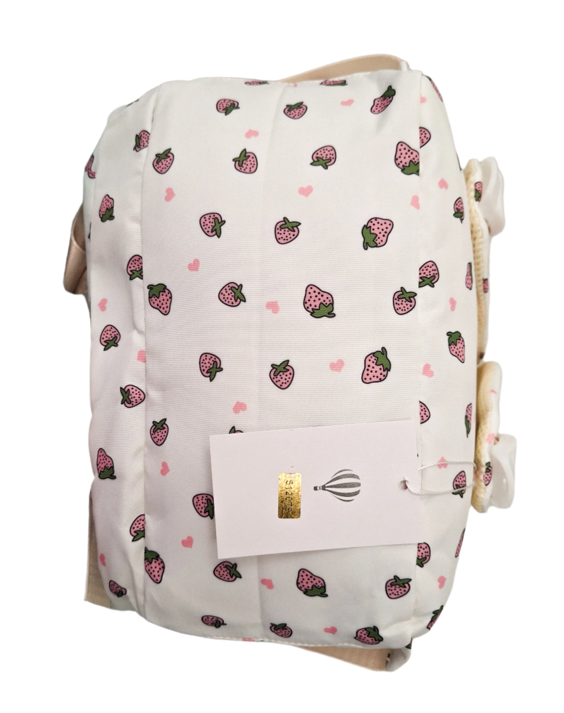 Mill The Sky: Fred-BERRY Stylish Strawberry Print Two-Pouch Casual Day Backpack Mill The Sky