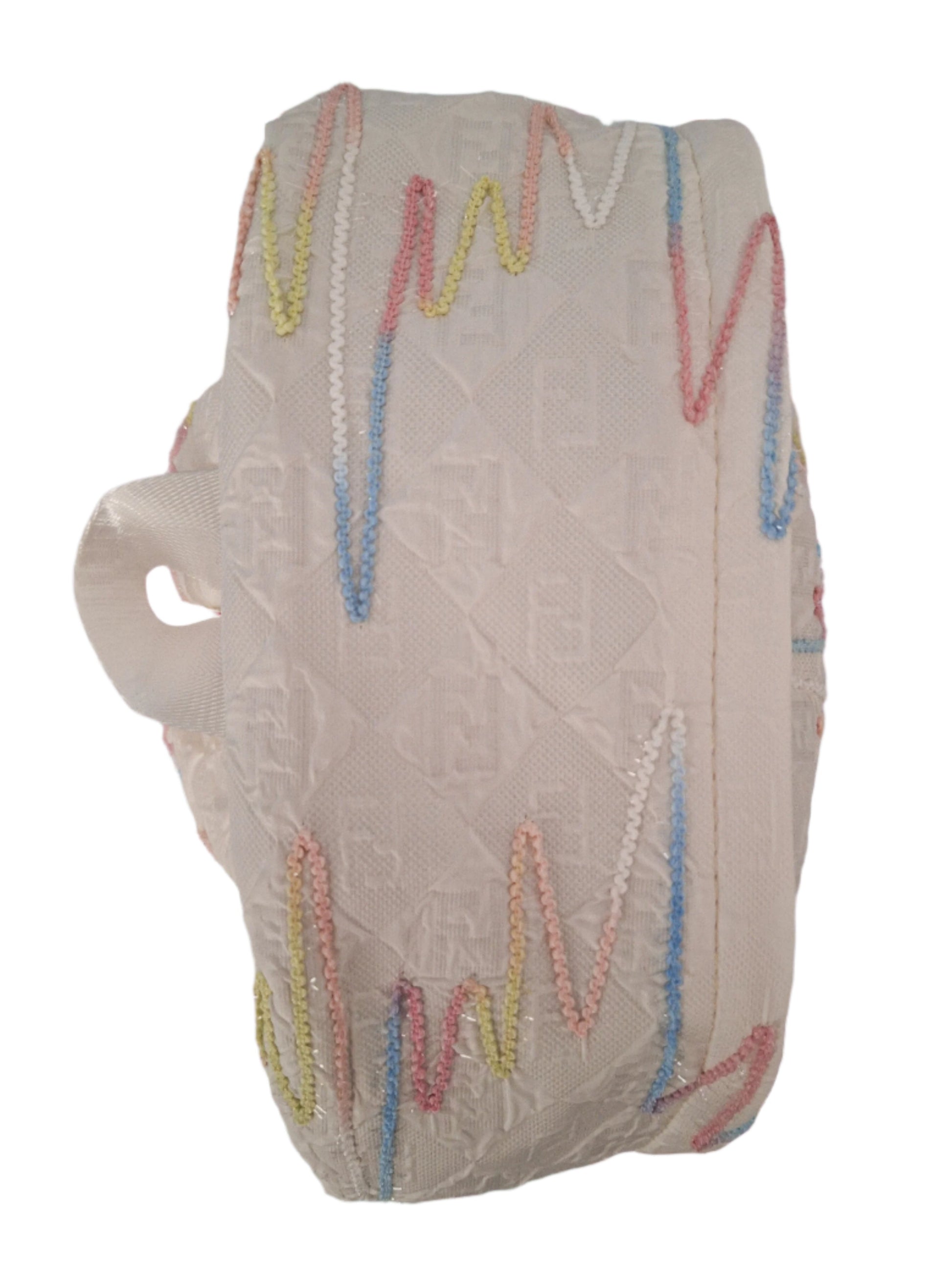 Mill The Sky: Angel-MARSHMALLOW Candy White & Rainbow Full Size Sparkle Backpack My Store